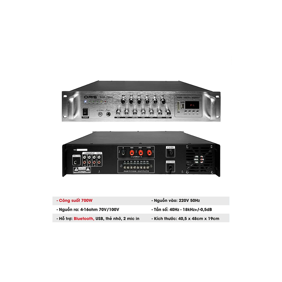 Amply ORIS SGP-700BL